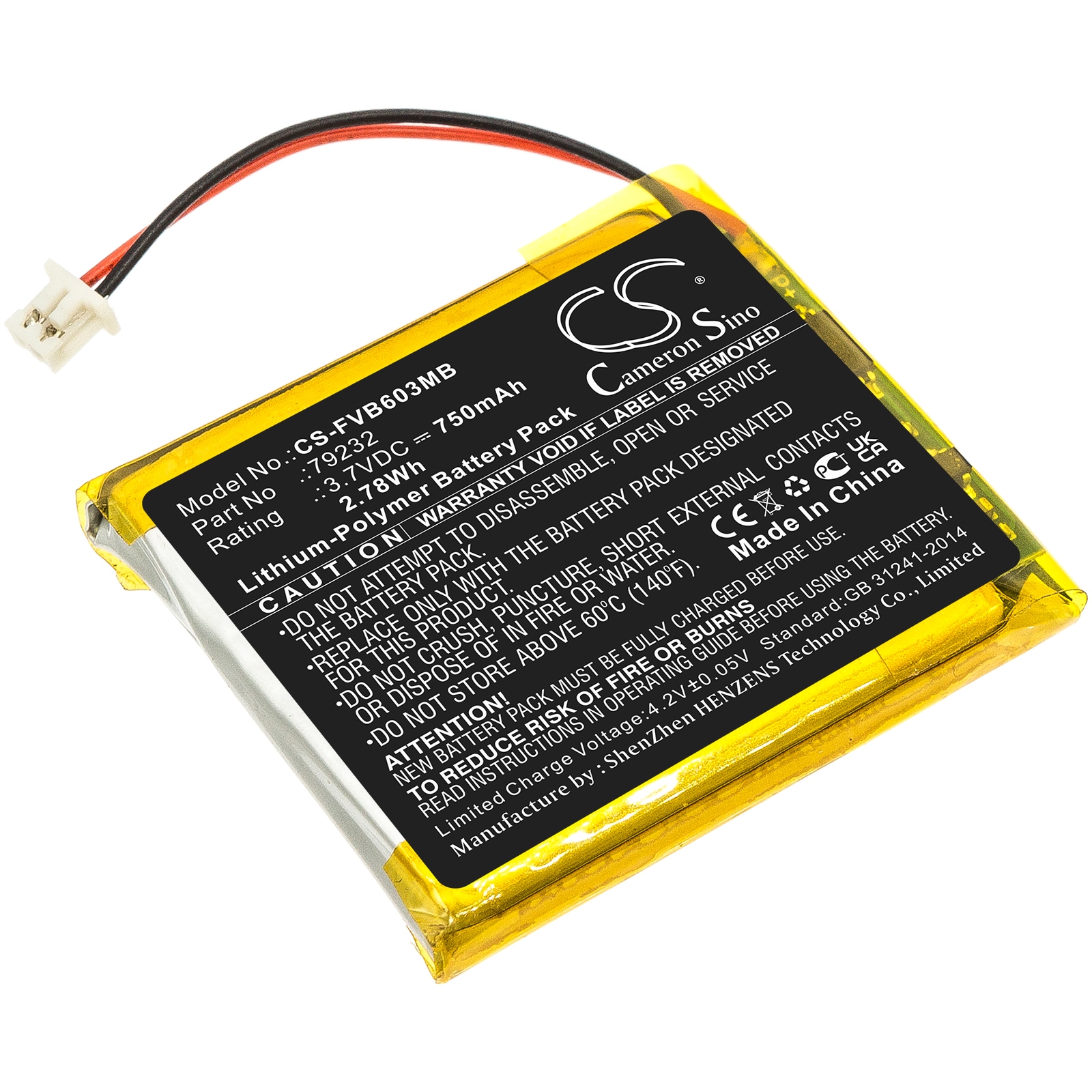 Batteri til BabyPhone til TakTark BM603