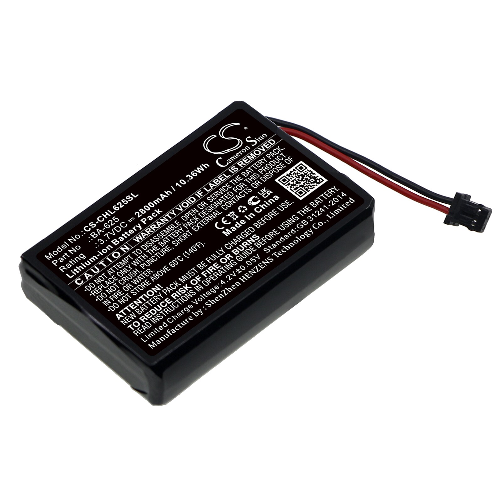 Batteri til cykellygter til CATEYE HL-EL625RC