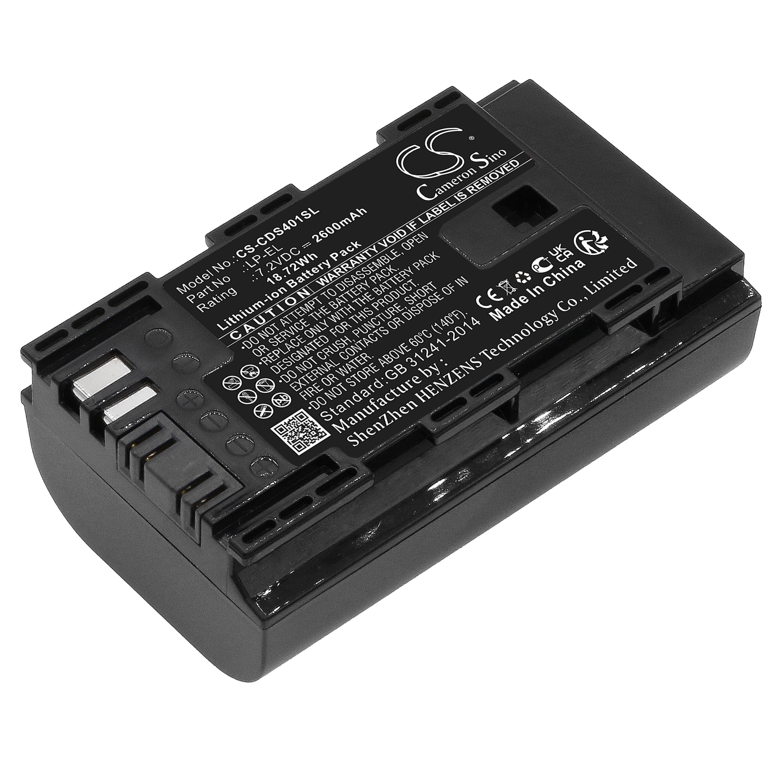 Batteri til stroboskoplys til Canon Speedlite EL-1, DS401231