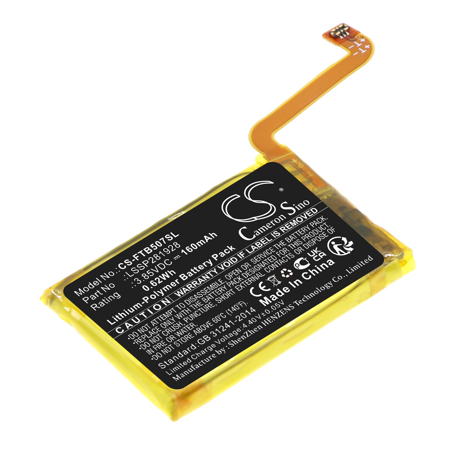 Batteri til smartwatch til Fitbit Versa 2, FB507