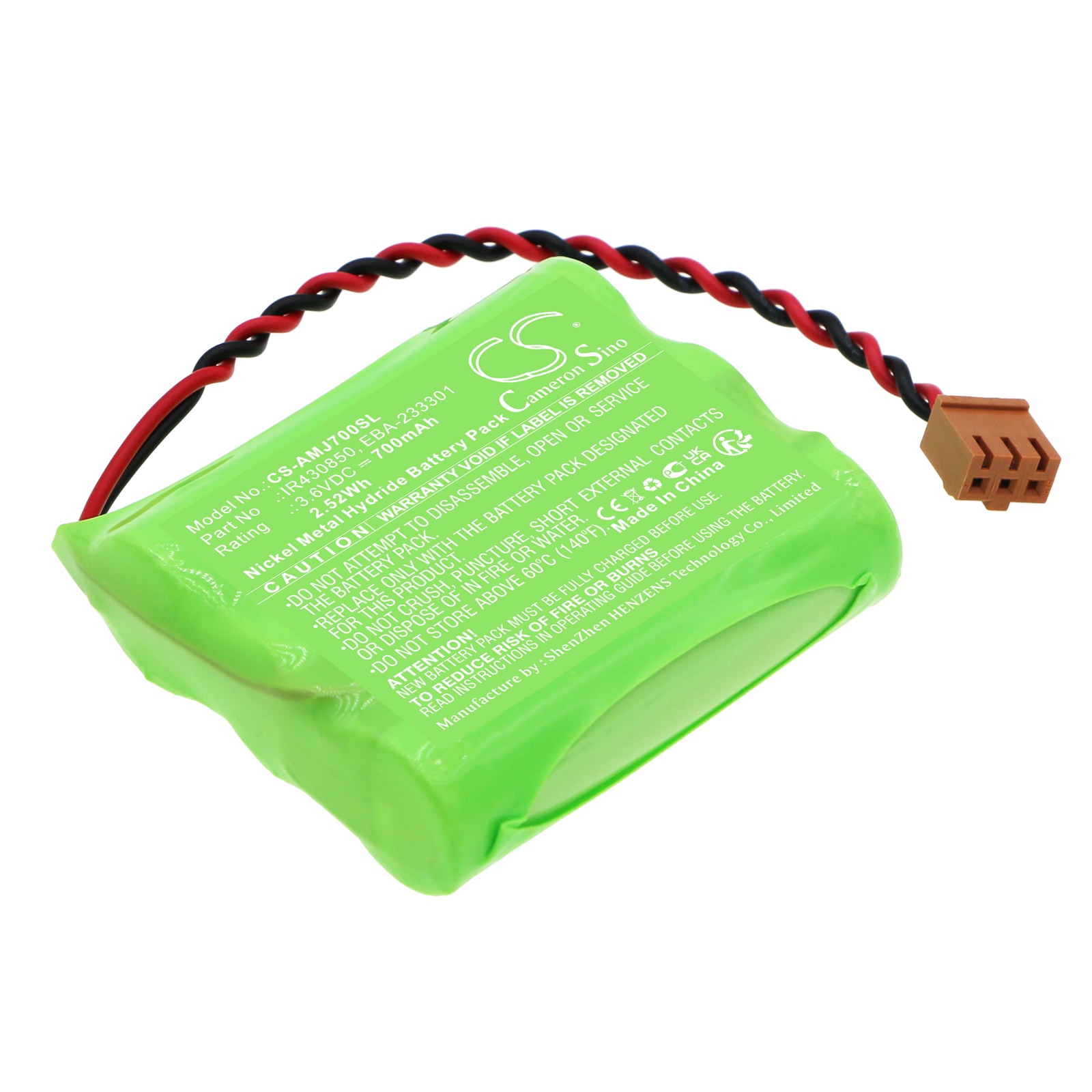 Batteri til timer til Amano MJR-7000, MJR-7000EZ, MJR-8000 osv.