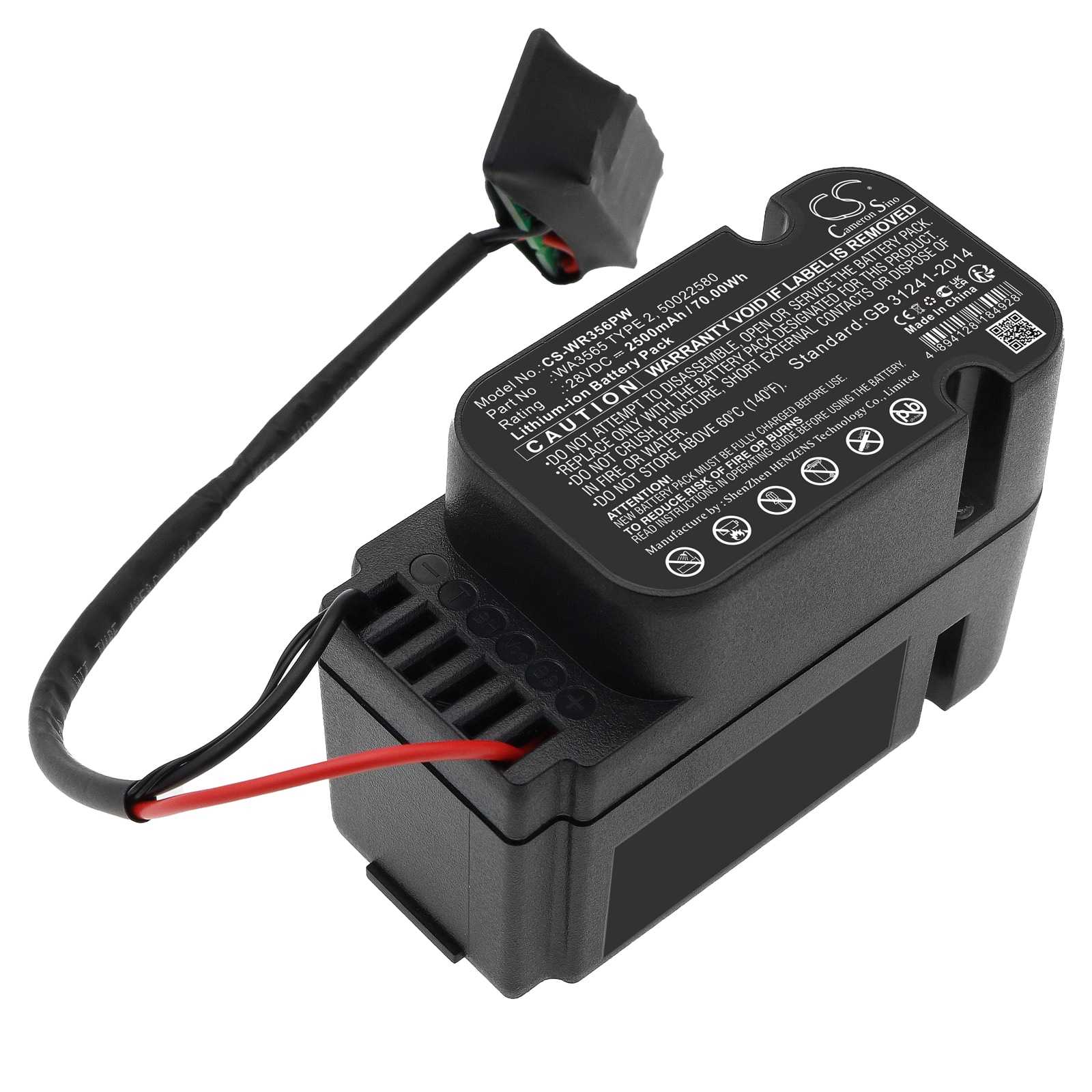 Batteri til plæneklippere til Worx WG795E, Landroid WG795E, WG795E Type 2