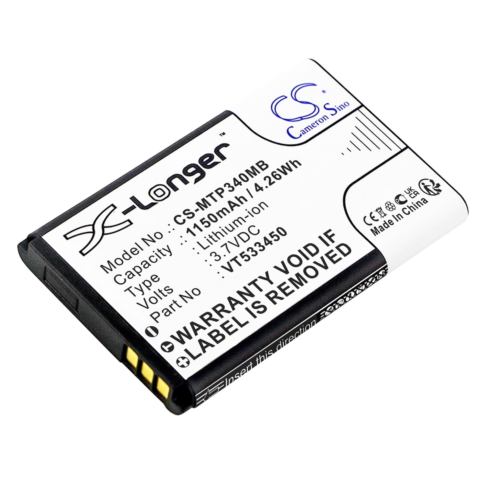 Batteri til BabyPhone til Motorola Ease 34, Ease 35, Ease 44