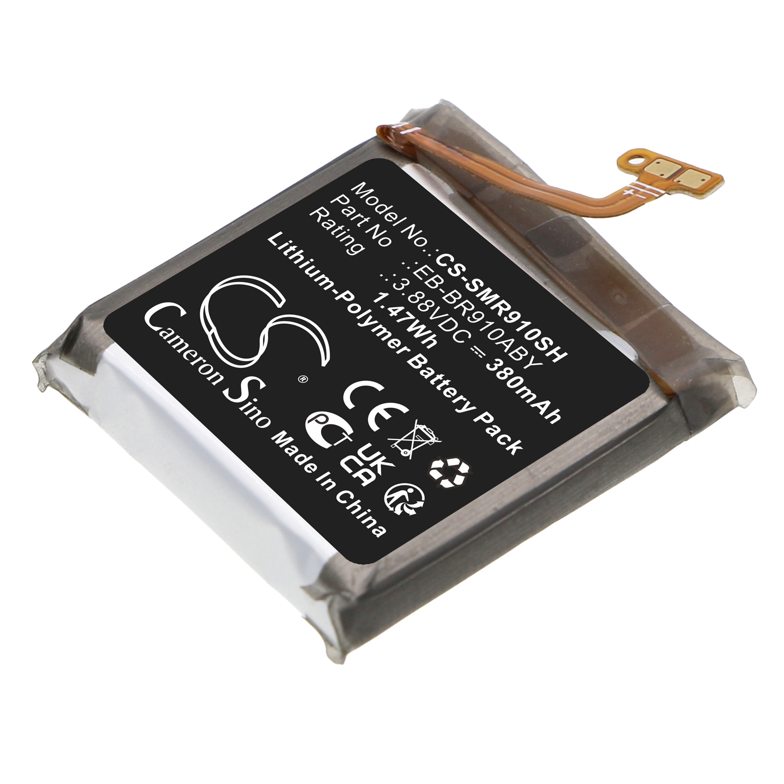 Batteri til smartwatch til Samsung Watch 5 44mm, SM-R915U, SM-R910 og andre.