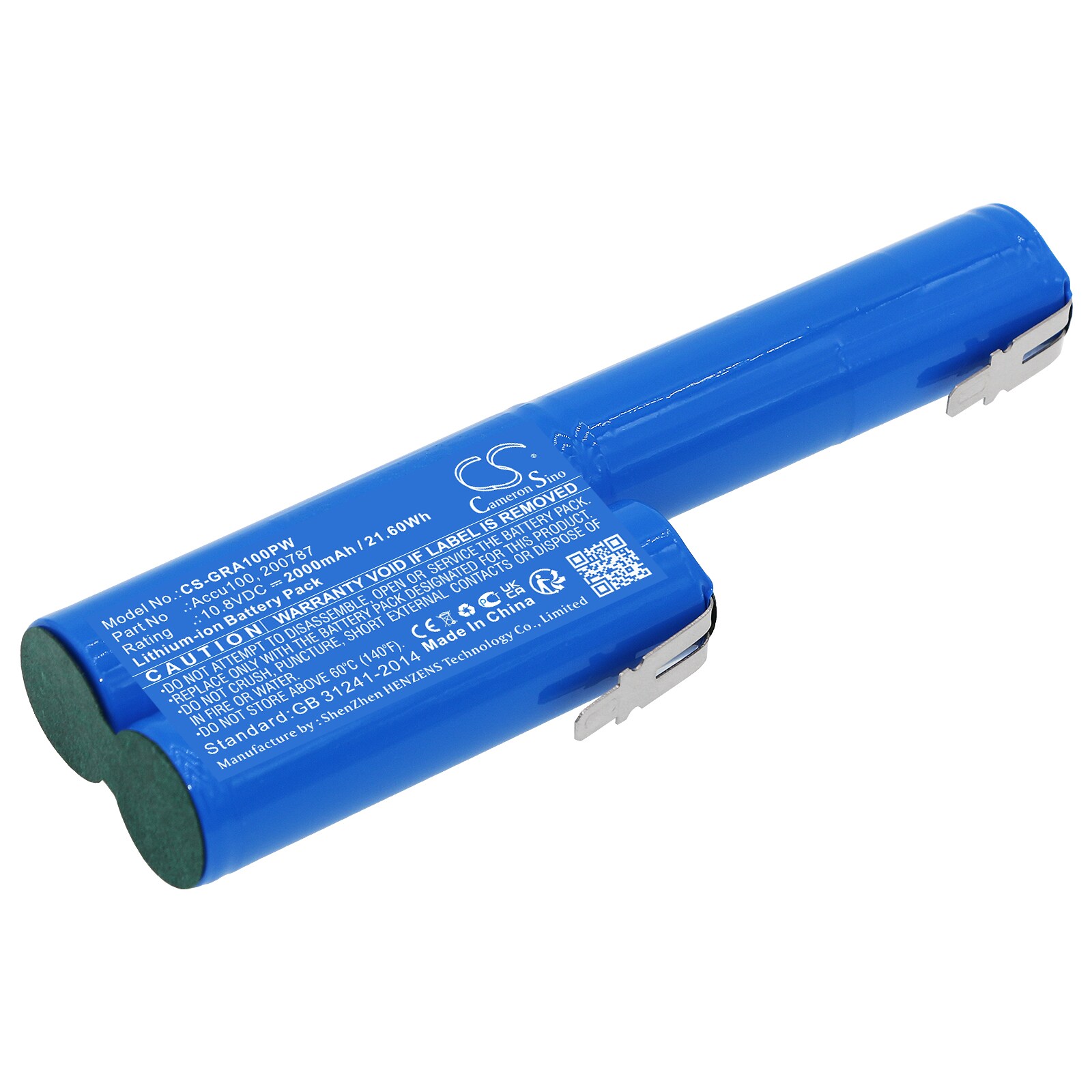 Batteri til haveredskaber til Gardena Accu 100 Grasschere, Accu 100 Strauchschere og andre.