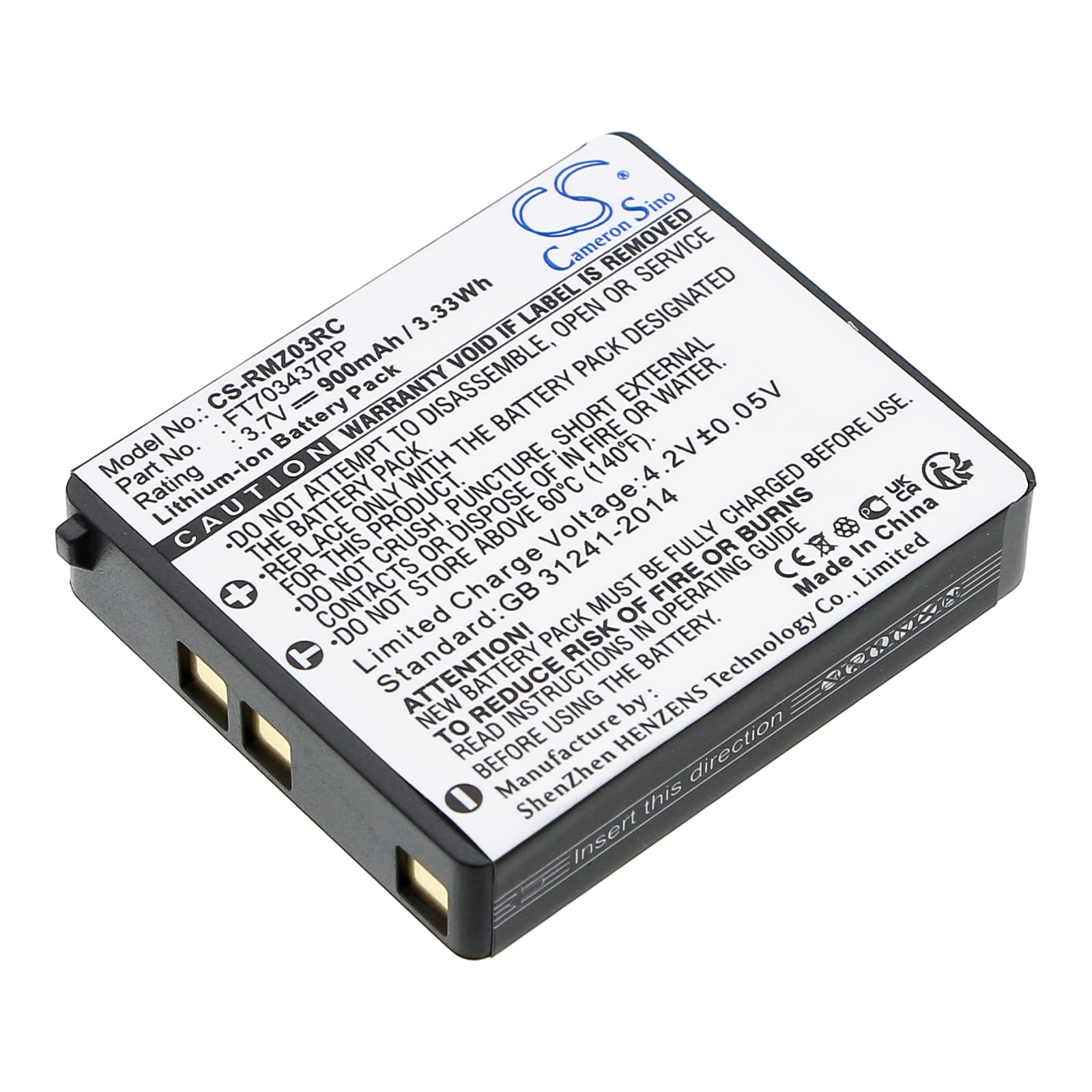 Batteri til tastatur, mus til Razer RC03-001201, Mamba RC03