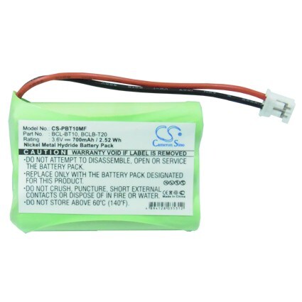 Mobilfaxbatteri til Brother IntelliFax-1960c, IntelliFax-2580c, BCL-D10 og andre.
