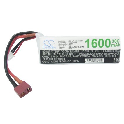 Batteri til tank til RC CS-LP1602C30RT