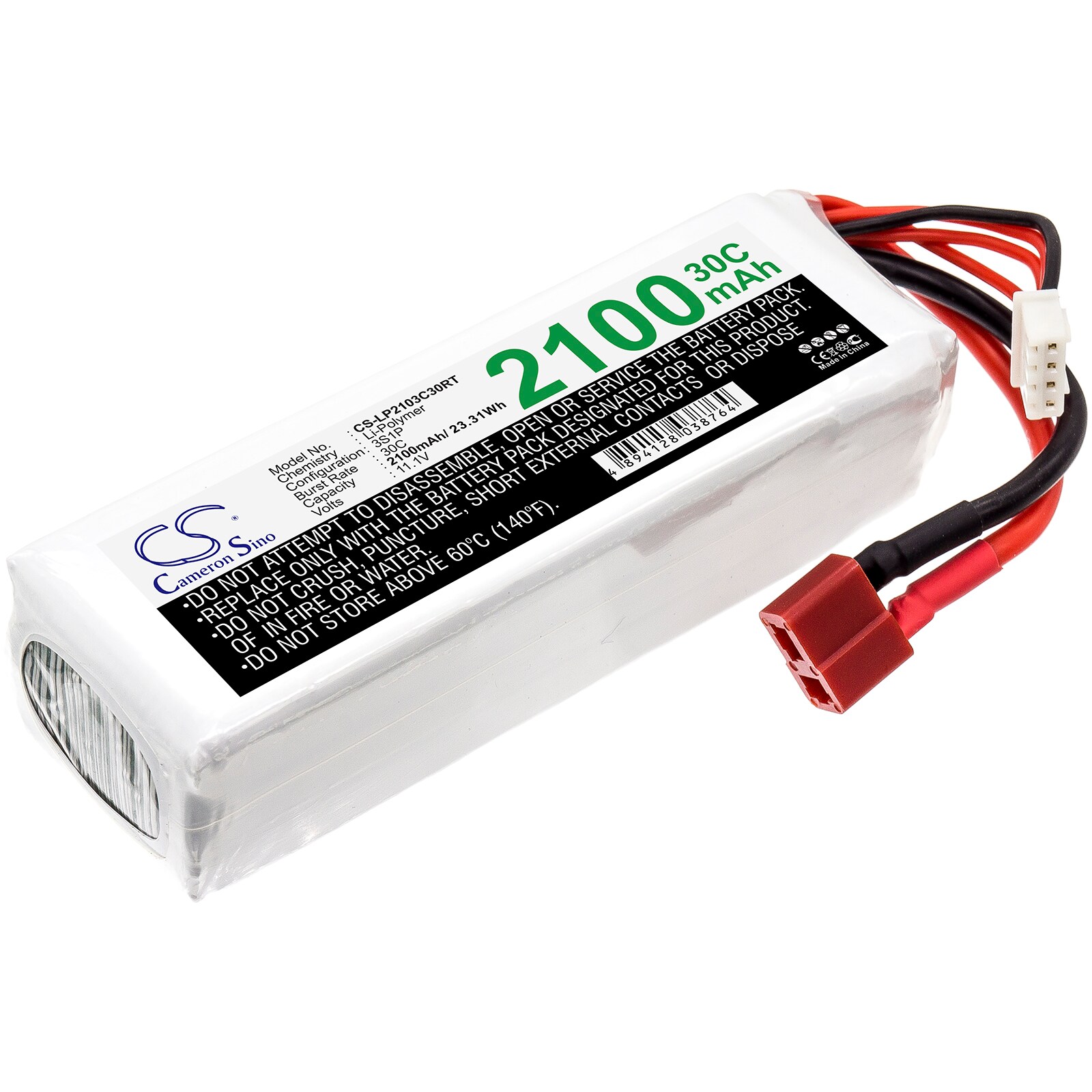 Batteri til tank til RC CS-LP2103C30RT