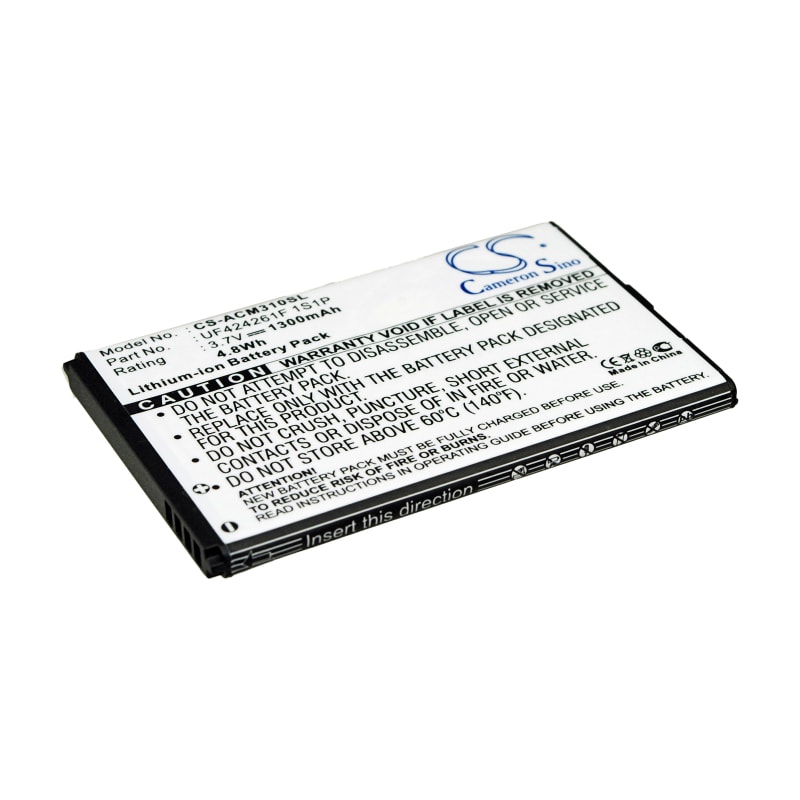 Batteri til PDA, Pocket PC til Acer Allegro, M310, W4