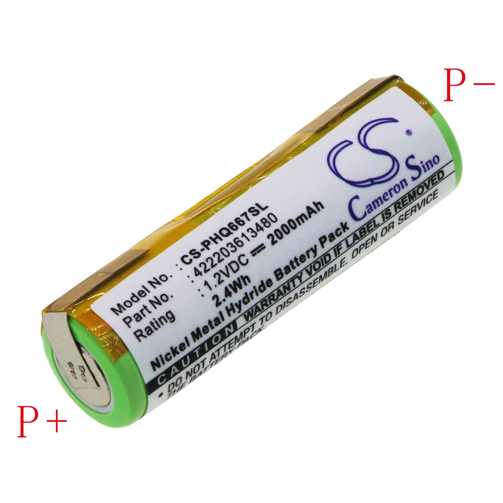 Barbermaskinebatteri til Norelco T900, T960 også HQG265, HQG 265