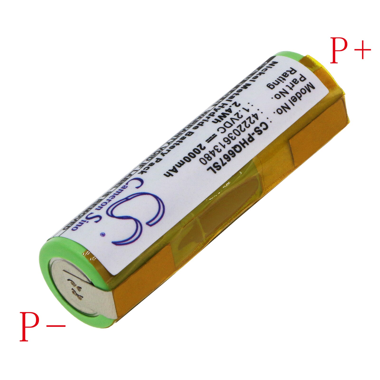 Barbermaskinebatteri til Norelco T900, T960 også HQG265, HQG 265