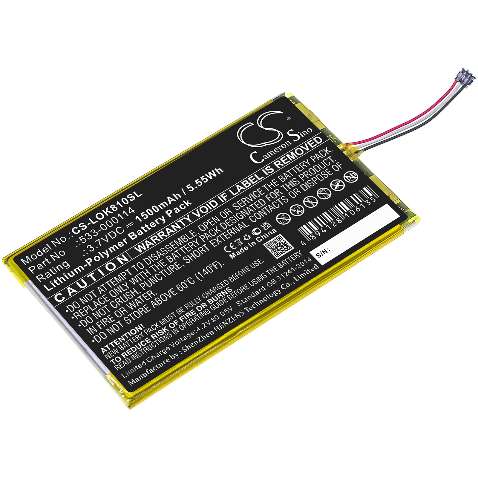 Batteri til tastatur, mus til Logitech IIIuminated Keyboard K810, K810