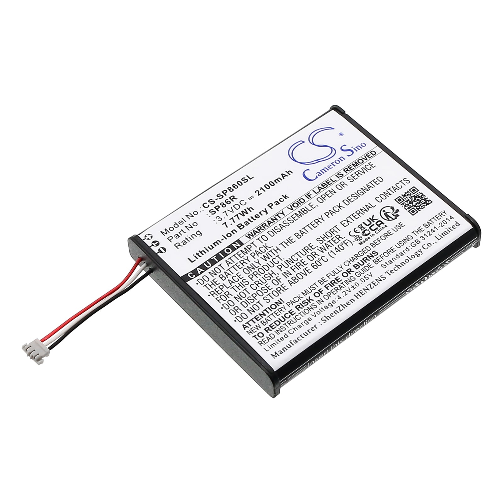 Batteri til spilkonsol til Sony PS Vita 2007, PSV2000, PCH-2007
