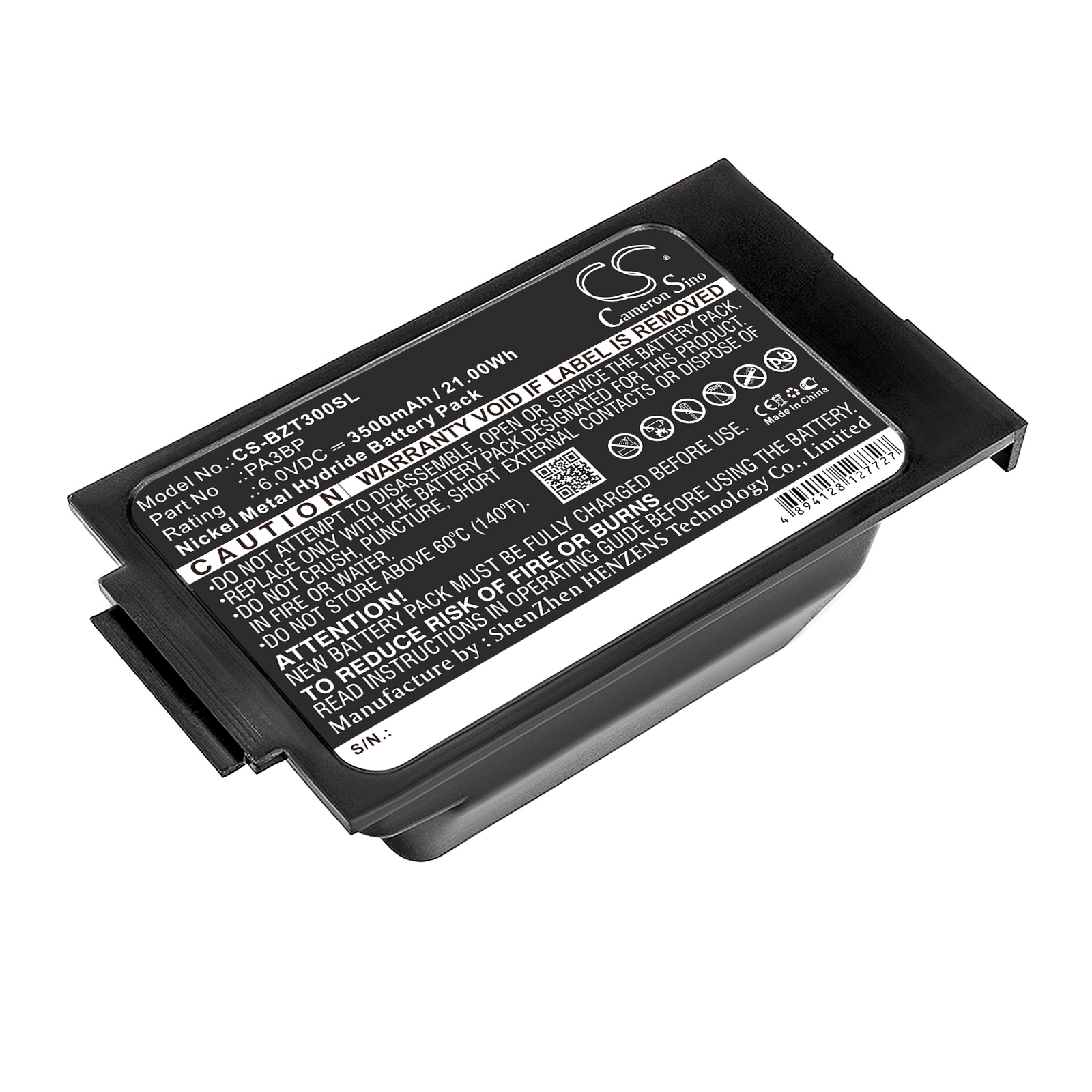 Batteri til termisk kamera til Bullard PA30 PAPR, Tri-Filter