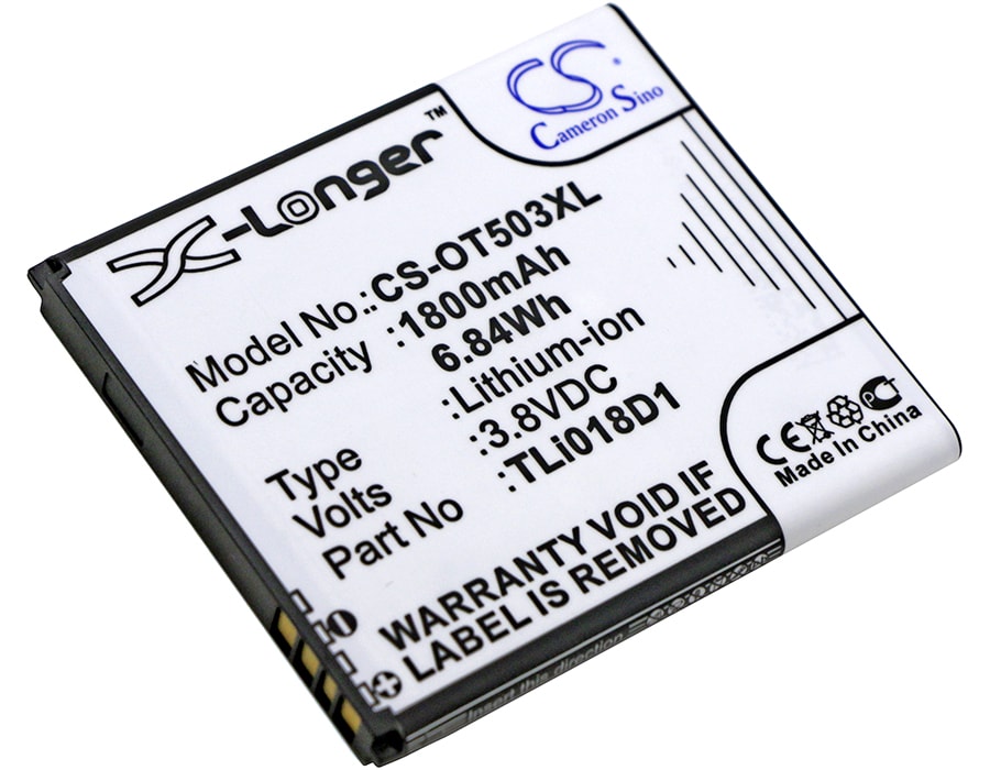 Batteri til Hotspot til Alcatel One Touch Pop D5, OT-5038, OT-5038A og andre.