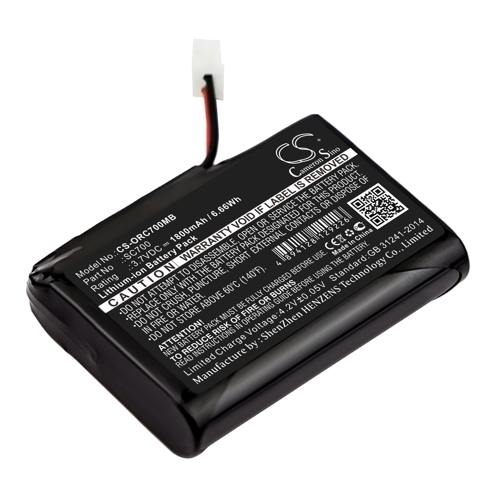 Batteri til BabyPhone til Oricom Secure 700, SC700