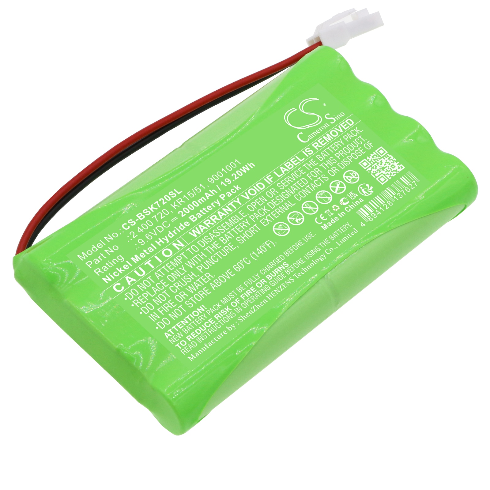 Batteri til intelligente hjem til Somfy SGS, GDK, SGA osv.