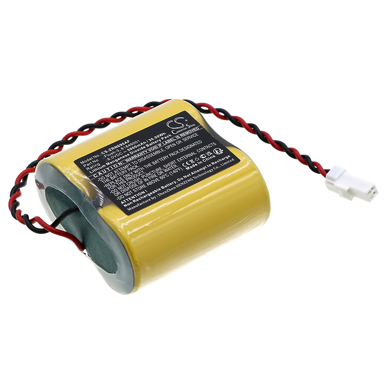 Batteri til automatisk skyllemiddel til Zurn P6900-GEN, Z6912-GEN, Z6913-GEN og andre