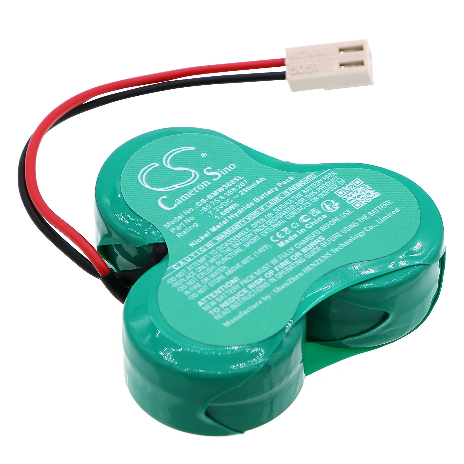 Batteri til sirenealarm til BMW 3-serie, 5-serie, E38 osv.