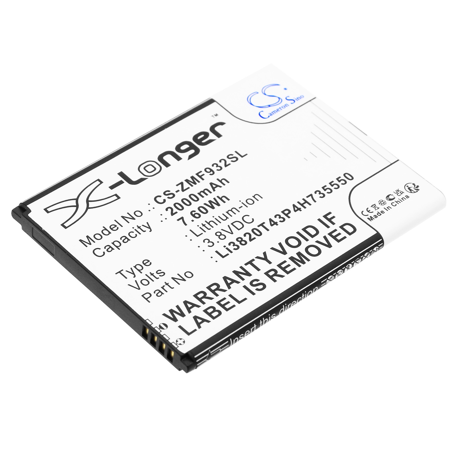 Batteri til hotspot til ZTE WiFi5 MF932