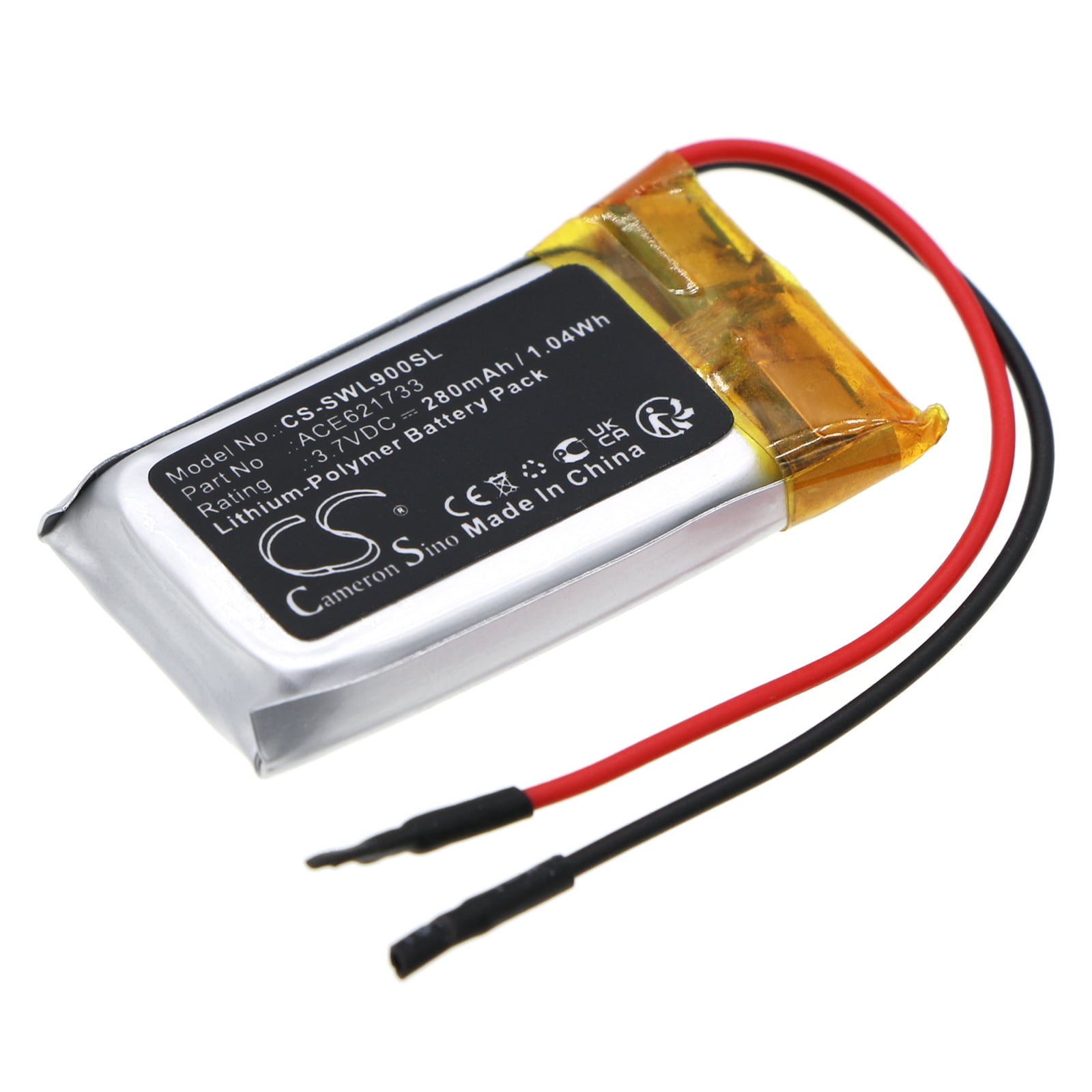 Batteri til musik til Sony WF-L900 opladningsetui, WH-CH400, WH-CH510 osv.