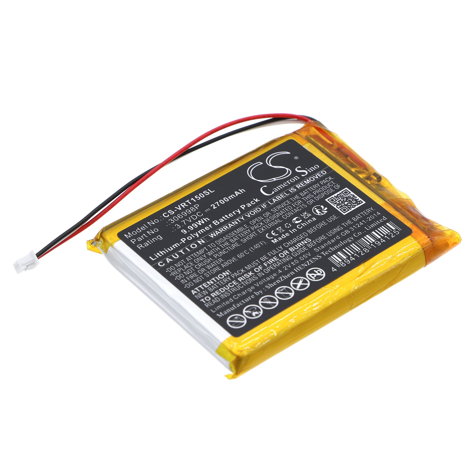 Batteri til varmebilledkamera til Voltcraft BS-1000T, BS-1500T
