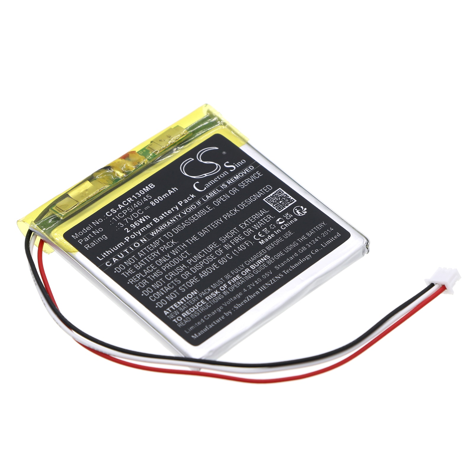 Batteri til BabyPhone til Angelcare AC1300, AC1300-D, AC1320 Monitor