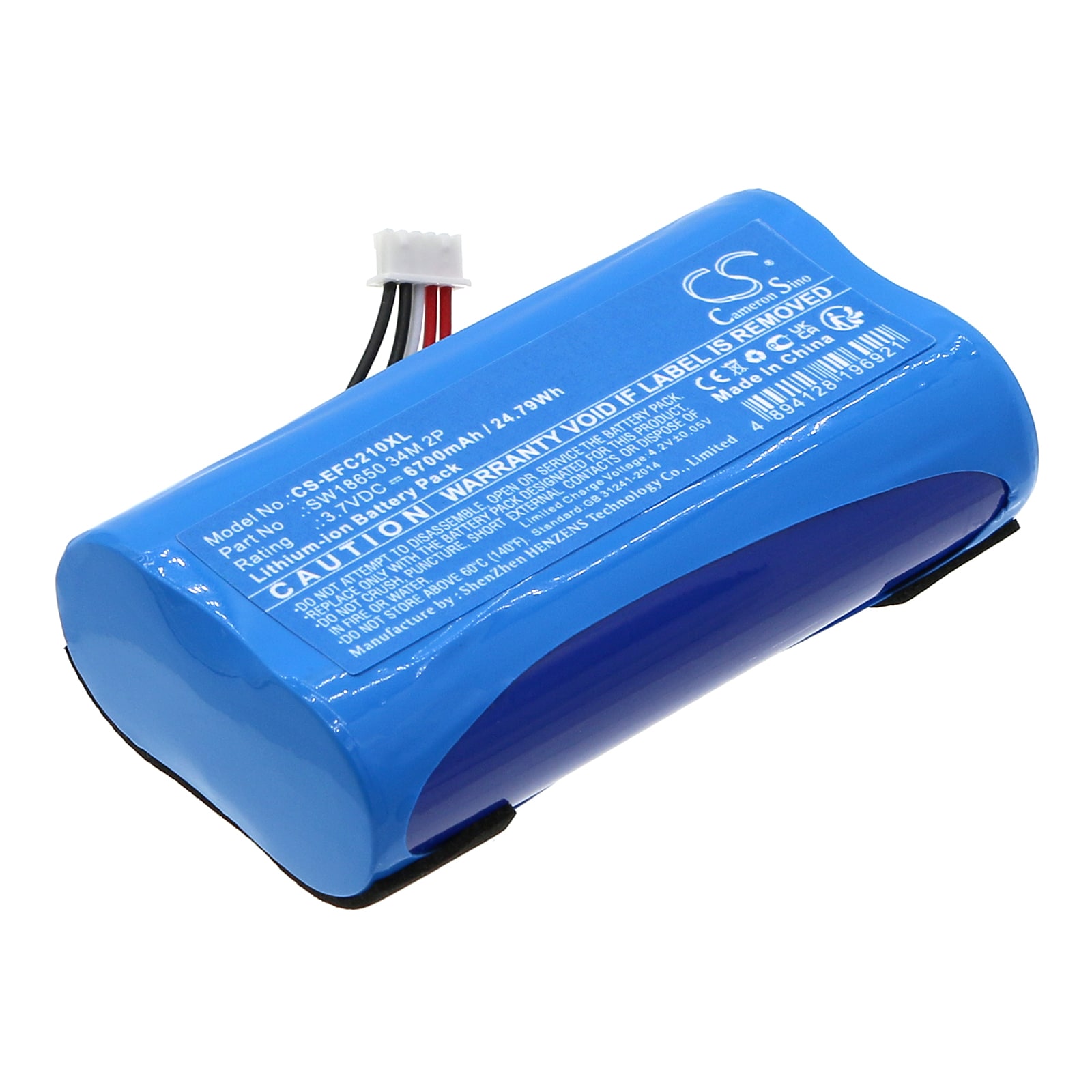 Batteri til sikkerhedskamera til hjemmet til Eufy Security C210 SoloCam og andre