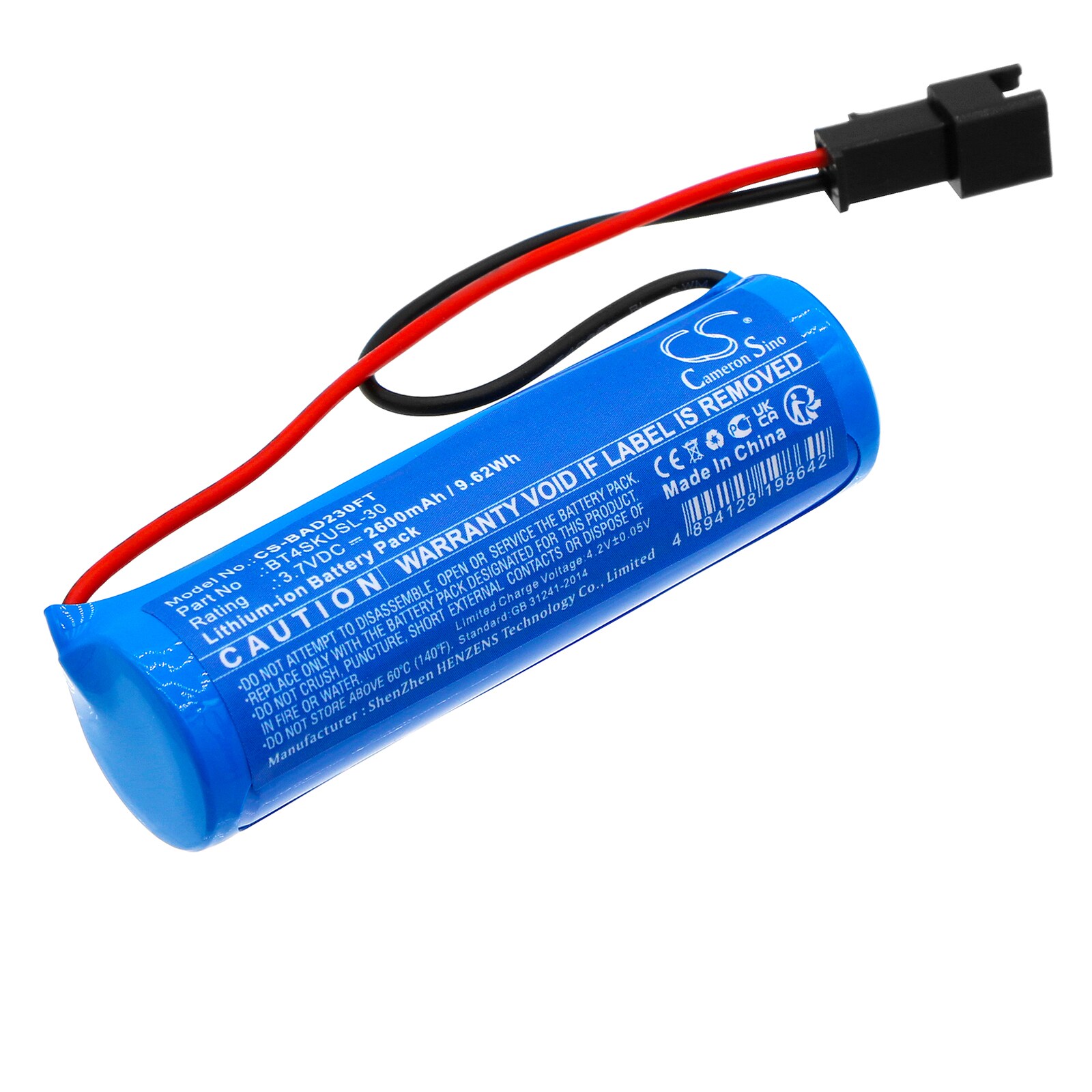 Batteri til solcellebatteri til Bizlander 2W30LED, BT4SKUSL-30