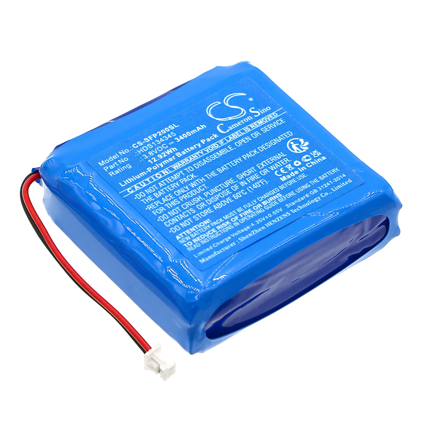 Batteri til kropskamera til Safie Pocket 2