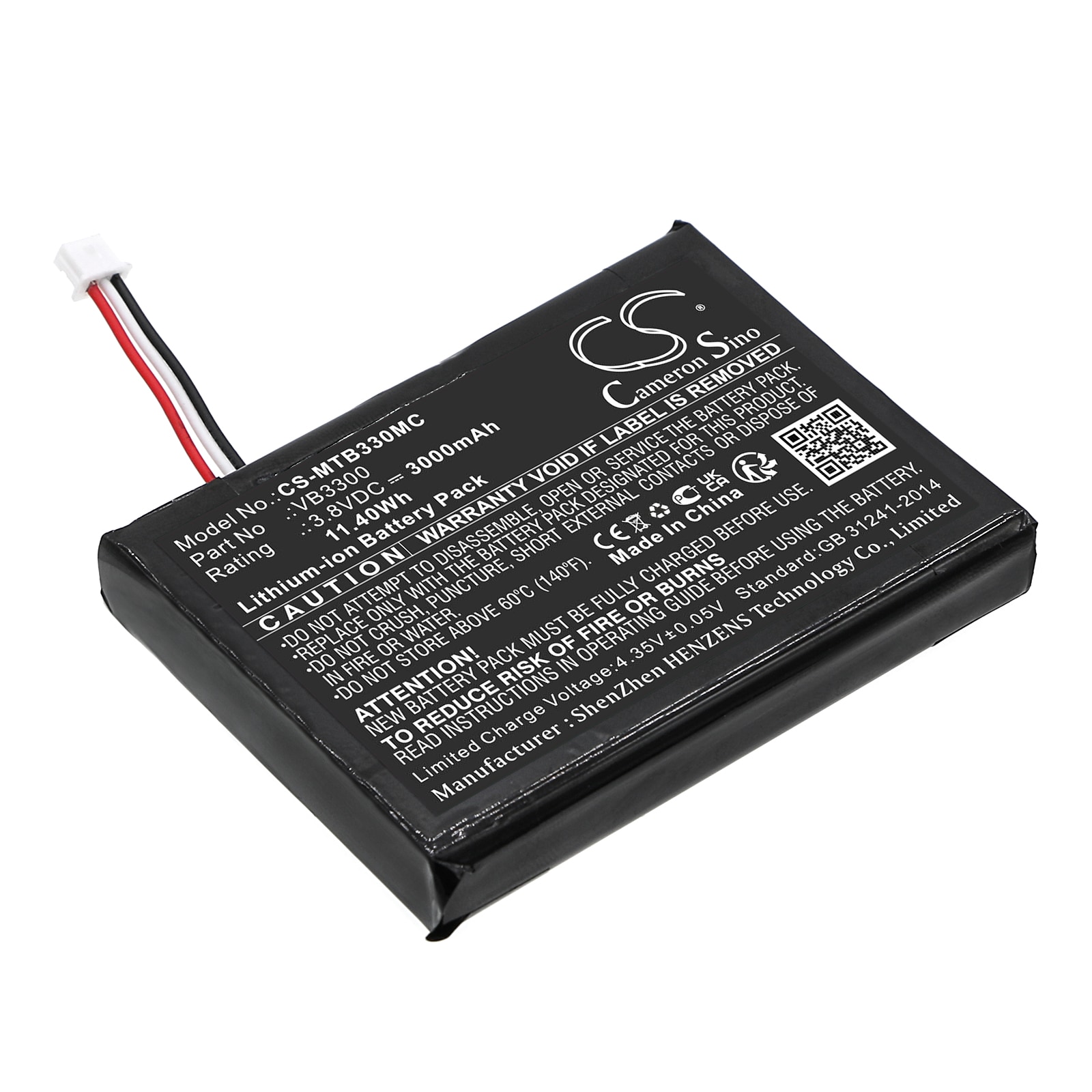 Batteri til kropskamera til Motorola VB400, VB400 kropskamera