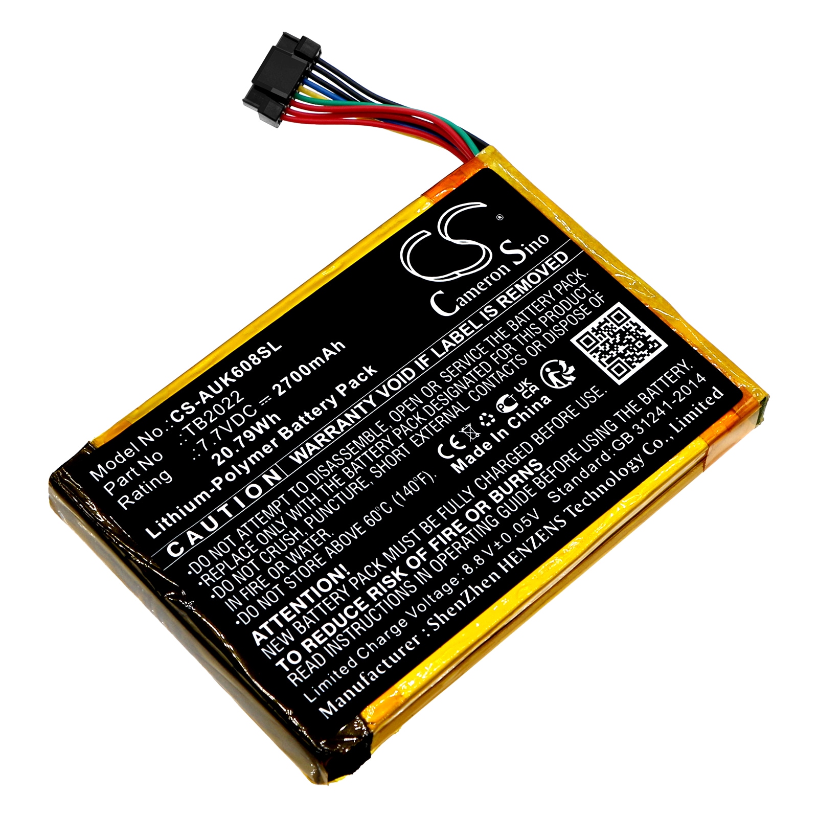 Batteri til diagnostisk scanner til Autel MaxiBAS BT608