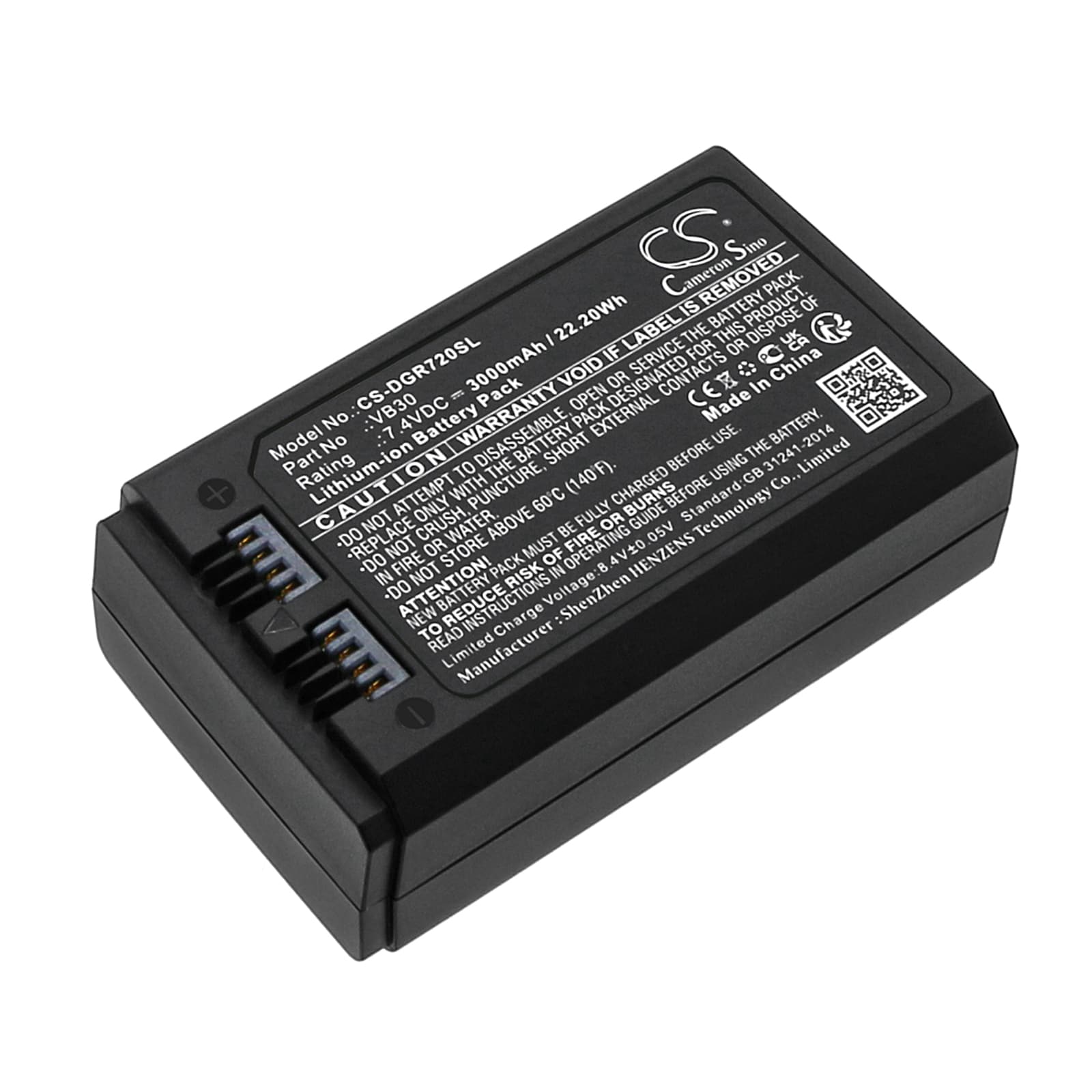 Batteri til stroboskopisk belysning til GODOX V1 Pro, V850 Ⅲ, V860 Ⅲ og andre.