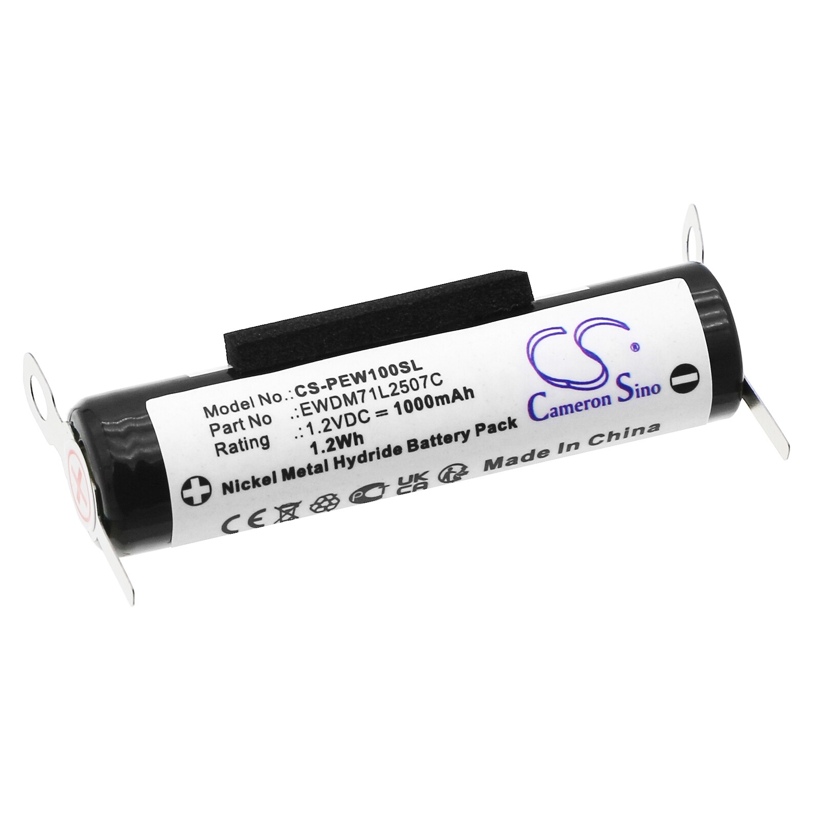 Batteri til tandbørste til Panasonic WEW0890-W406, EW-DC01