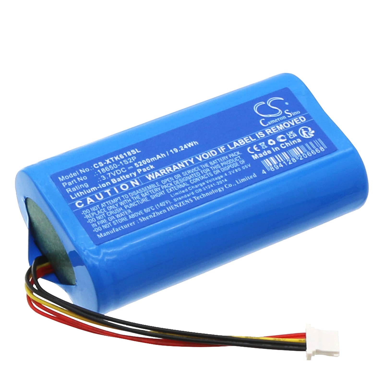 Batteri til diagnostisk scanner til XTOOL InPlus IK618 Automotive Key Programmer