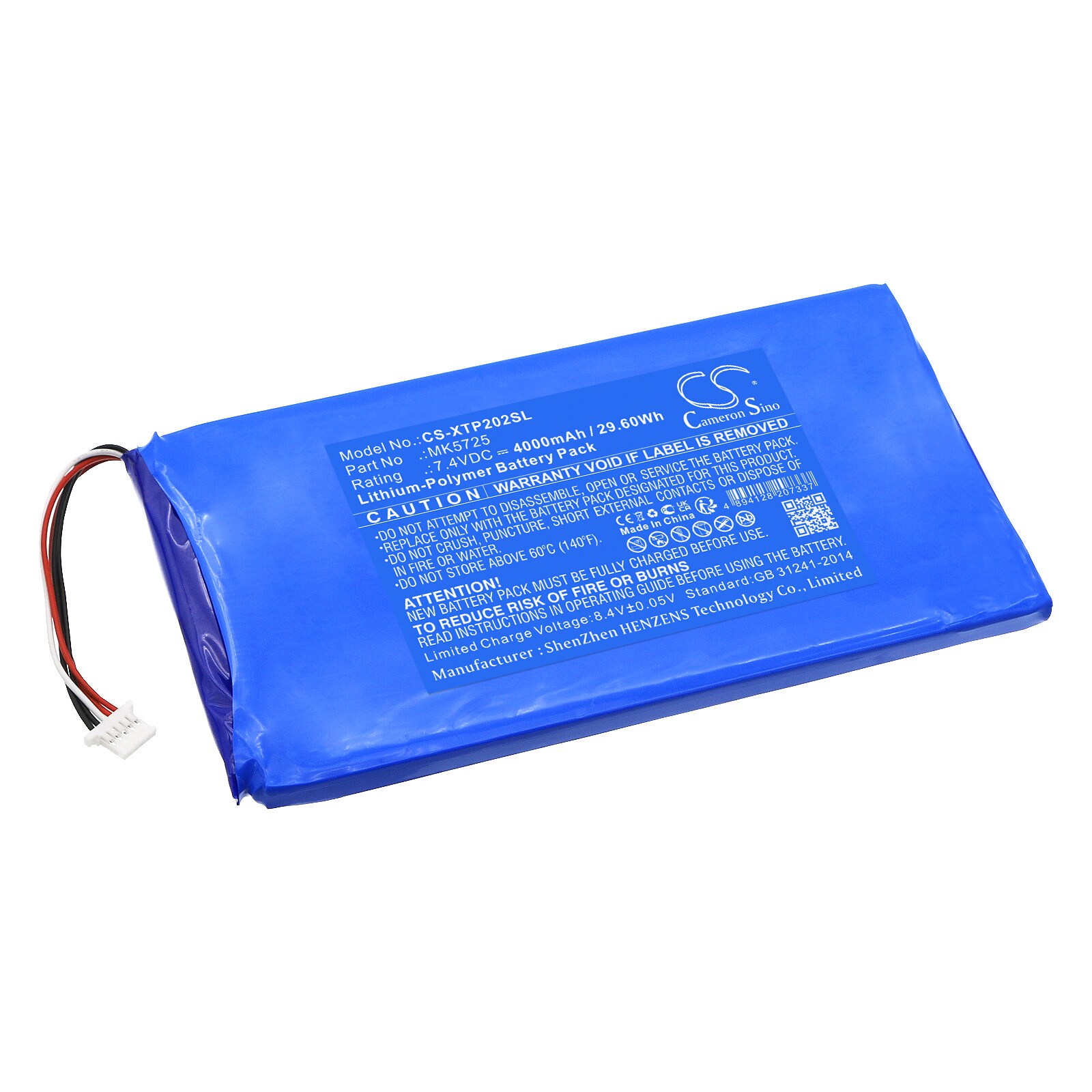 Batteri til diagnostisk scanner til XTOOL X100 Pad2, EZ500HD, Gasoline EZ500 osv.