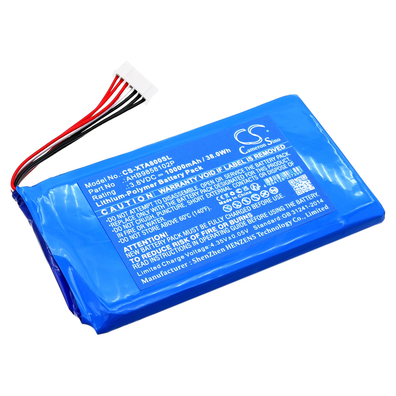 Batteri til diagnostisk scanner til XTOOL A80 Pro Full System Car Scan Tools, A80 H6