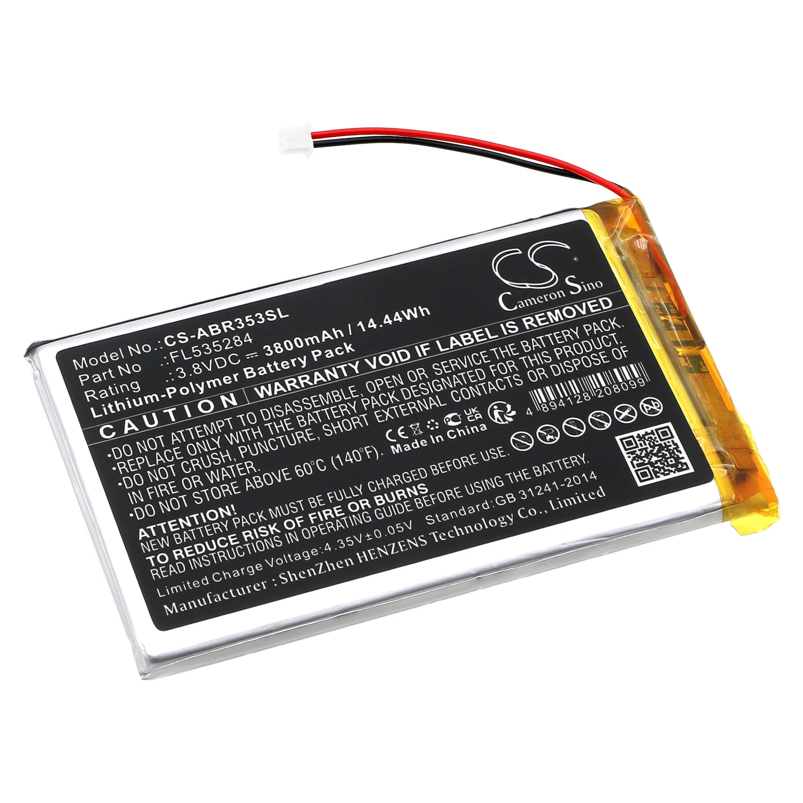 Batteri til spilkonsol til Anbernic RG353P Retro