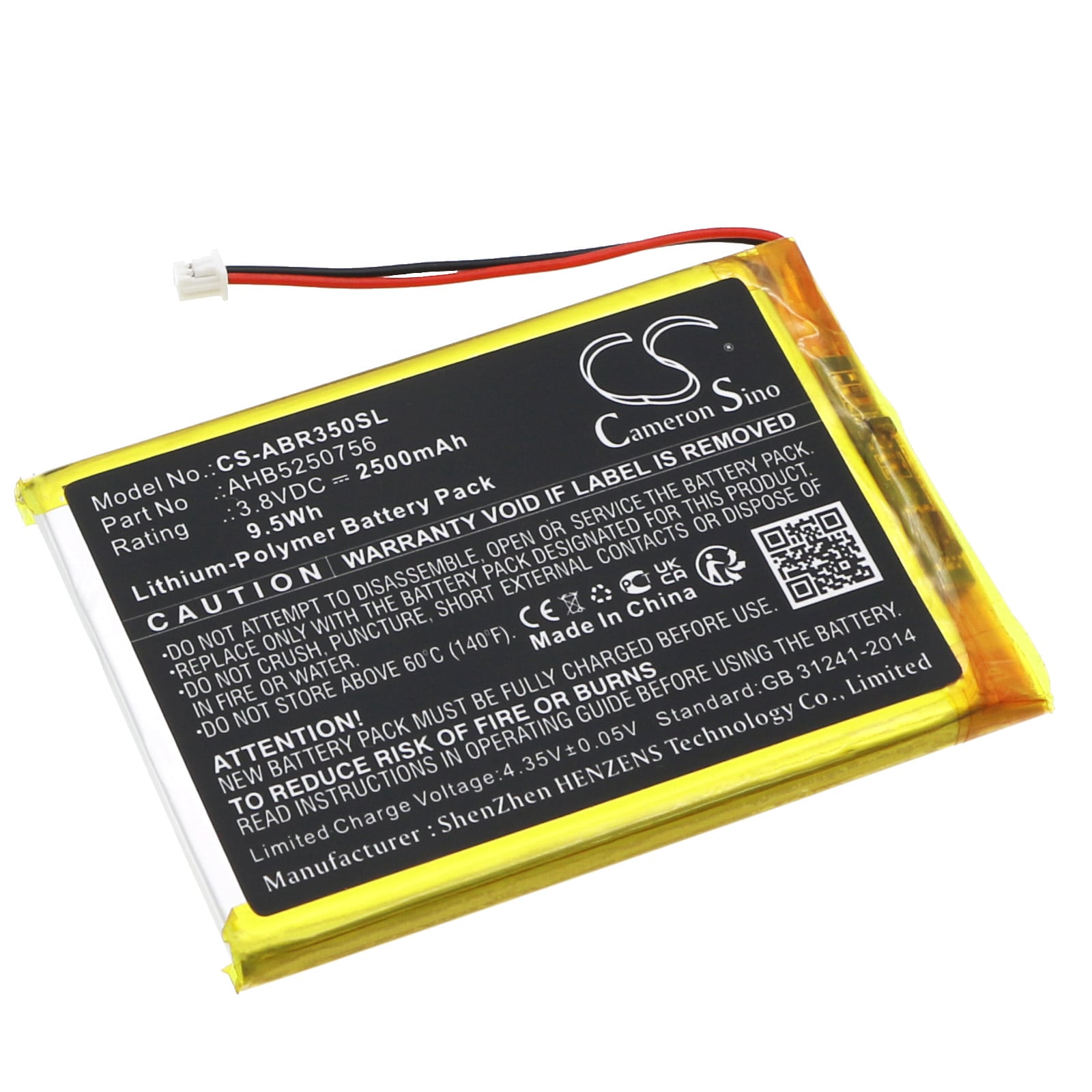 Batteri til spilkonsol til Anbernic RG 350M, RG 353M, RG 350M Retro