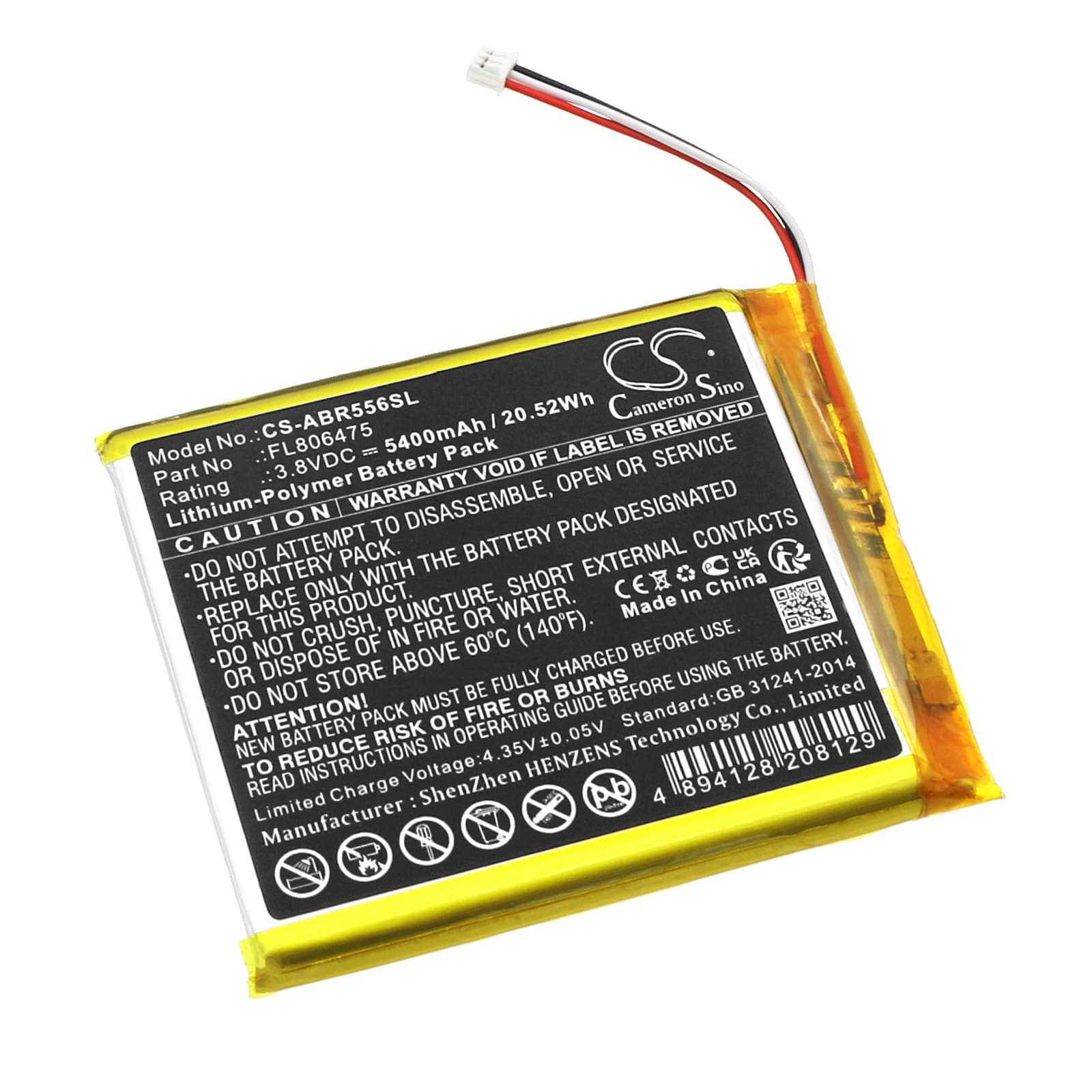 Batteri til spilkonsol til Anbernic RG556
