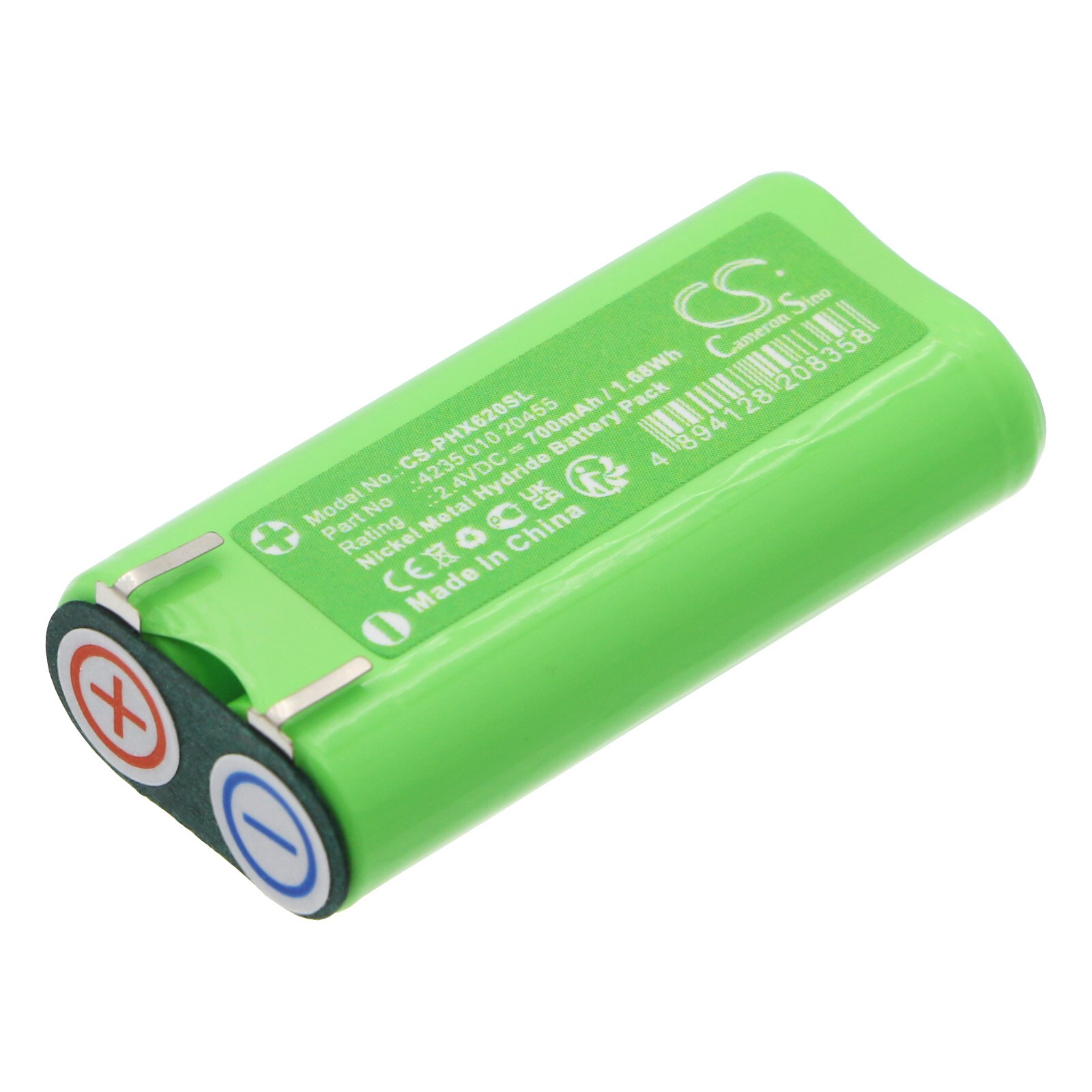 Batteri til tandbørste til Philips HX6240, HX6263, HX6220 og andre.