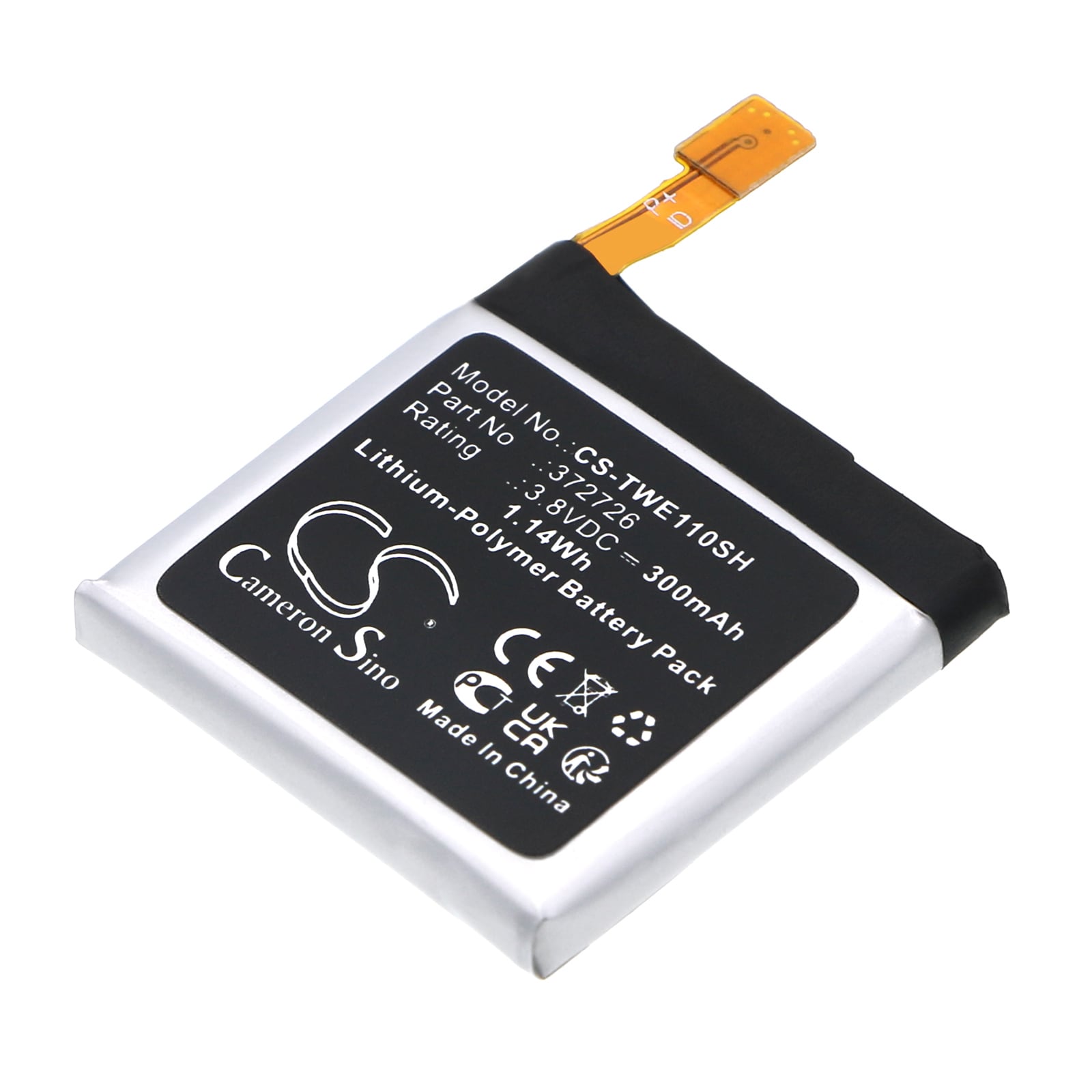 Batteri til smartwatch til Ticwatch WE11098, 1 46mm