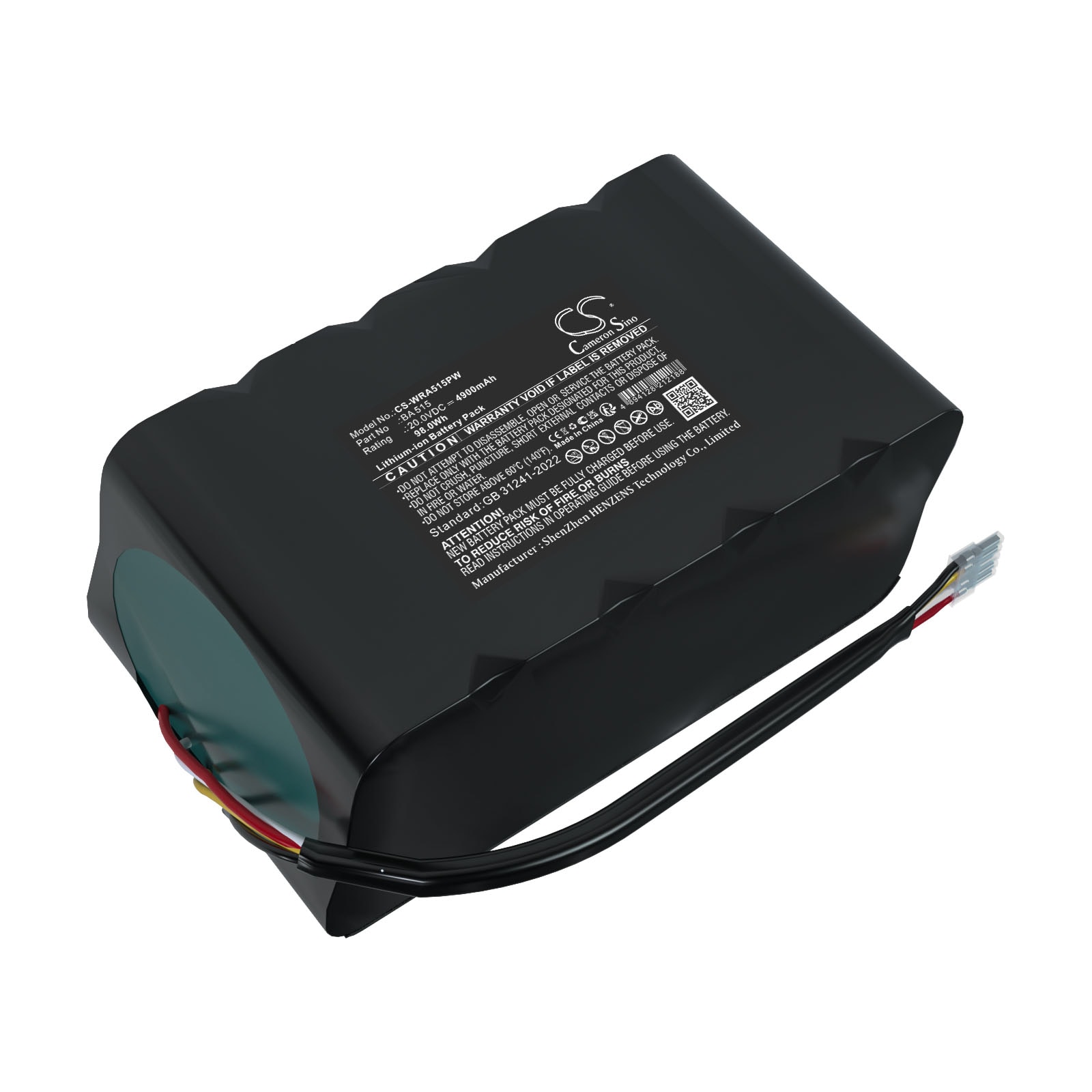 Batteri til Mowox RM 1000 WIU-SN, Silaro Robotic, RM 500 WiU-SN og andre