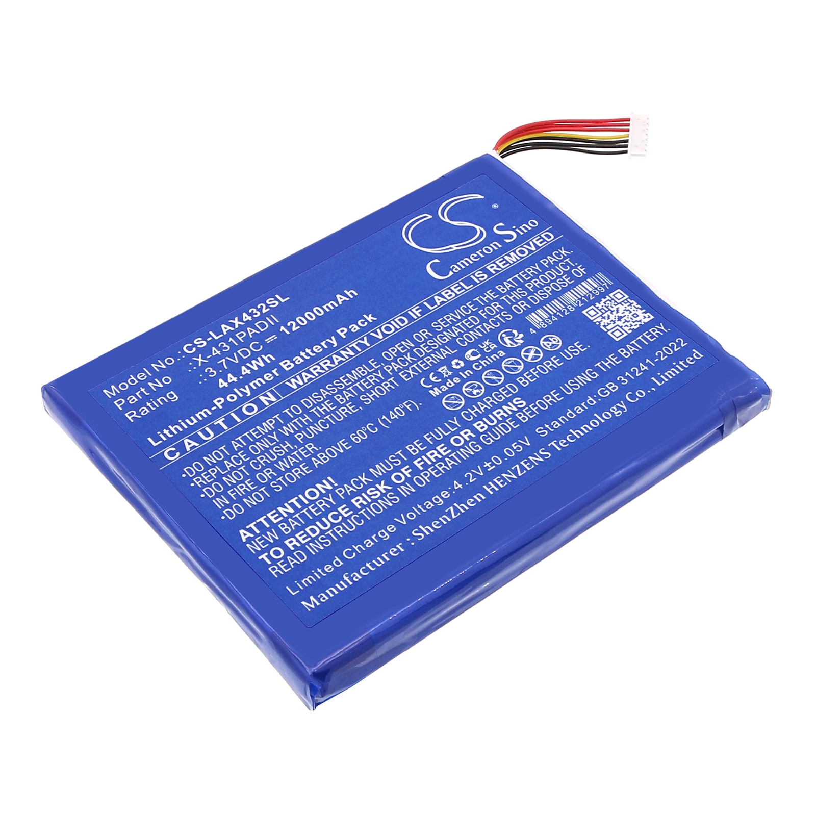 Batteri til diagnostisk scanner til lancering af diagnostisk scanner X431 Pad 2