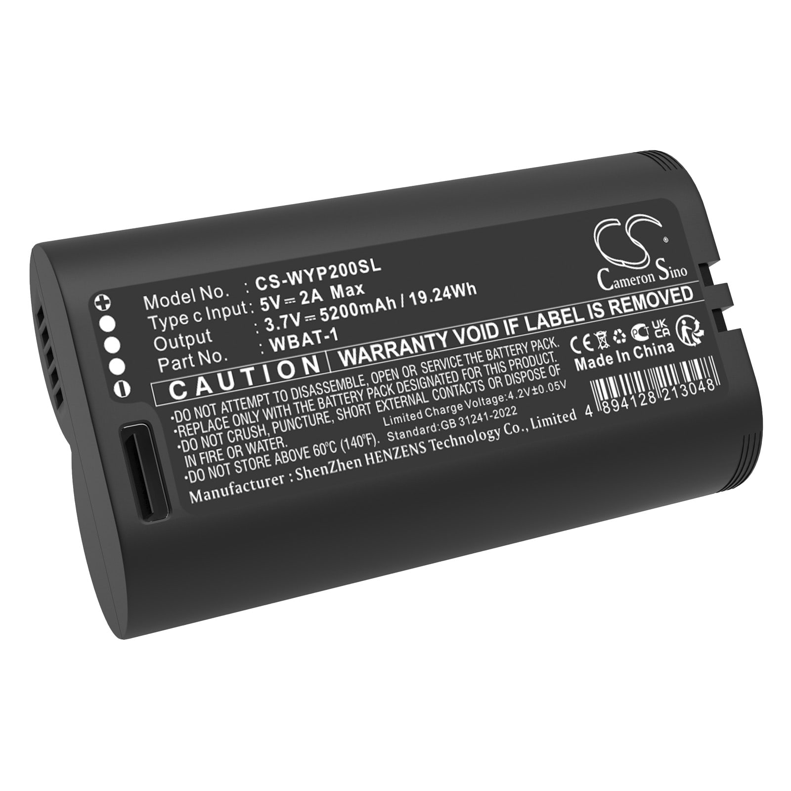 Batteri til sikkerhedskamera til hjemmet til Wyze Pro 2k, Cam Pro