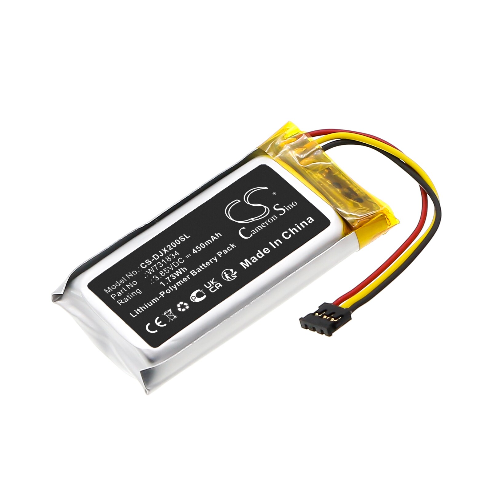 Batteri til mikrofon til DJI MIC 2 Opladningsetui