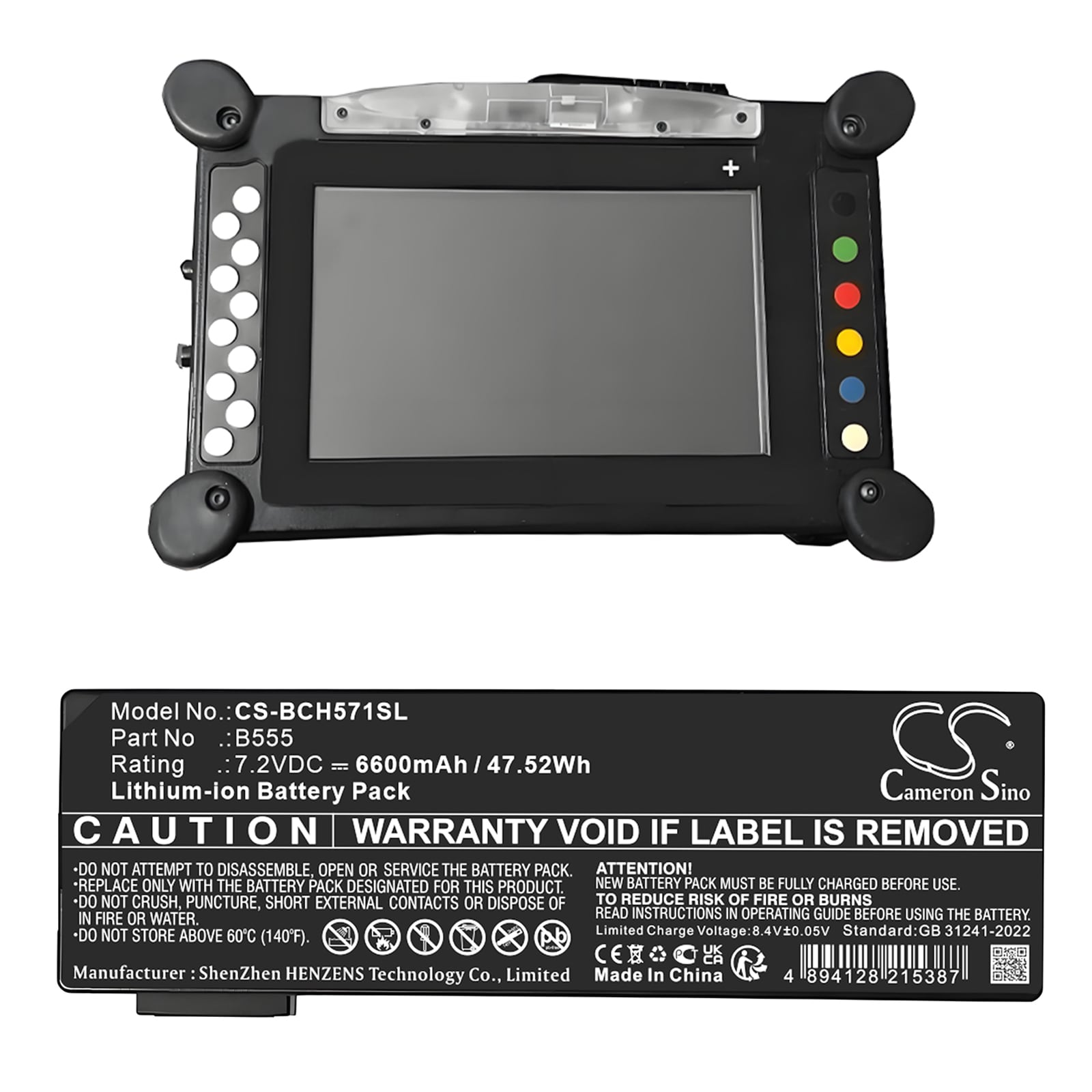 Batteri til diagnostisk scanner til Bosch 3571-0100 IFLEX OBD