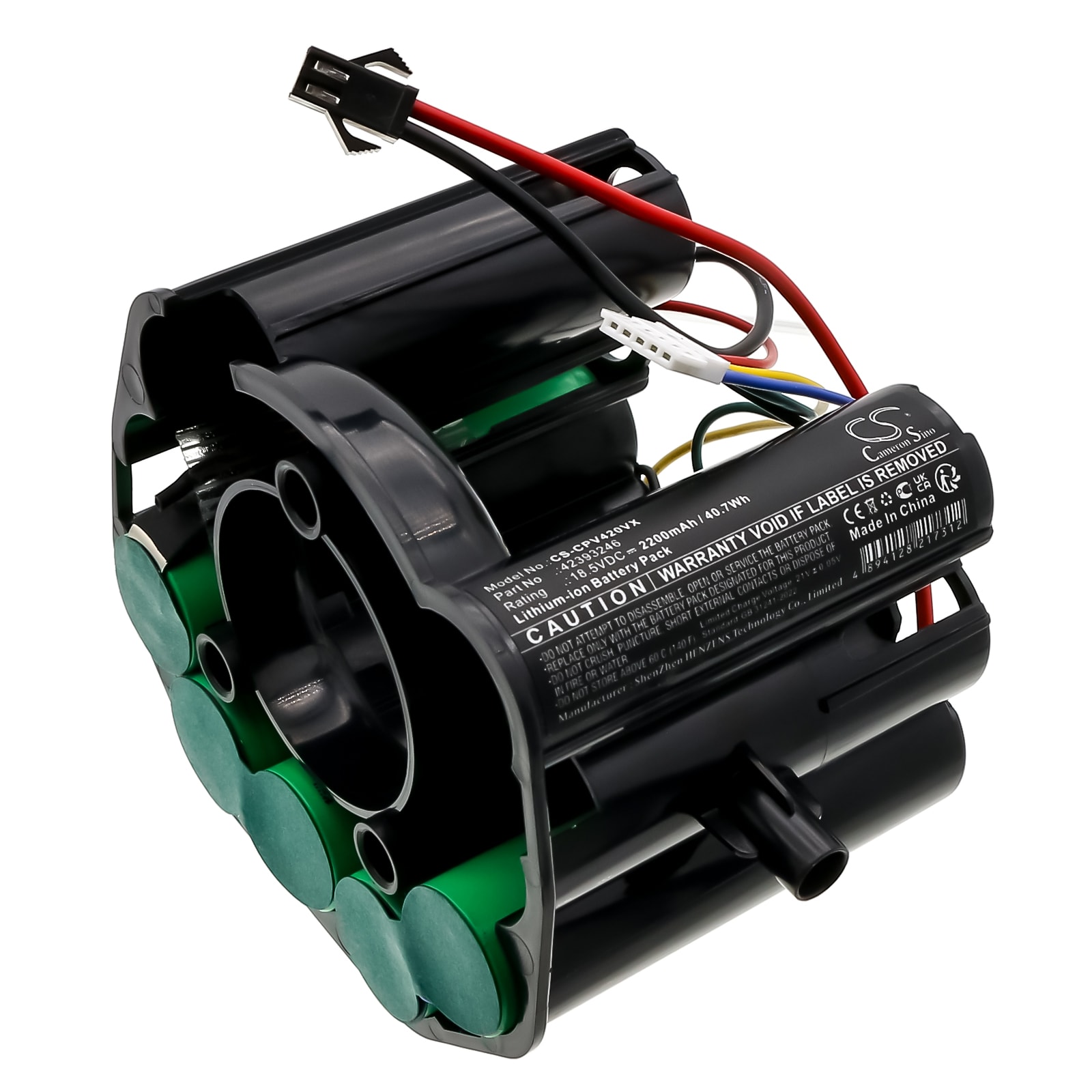 Batteri til vakuum til Concept VP4135 (5 pin), VP4201 (5 pin)