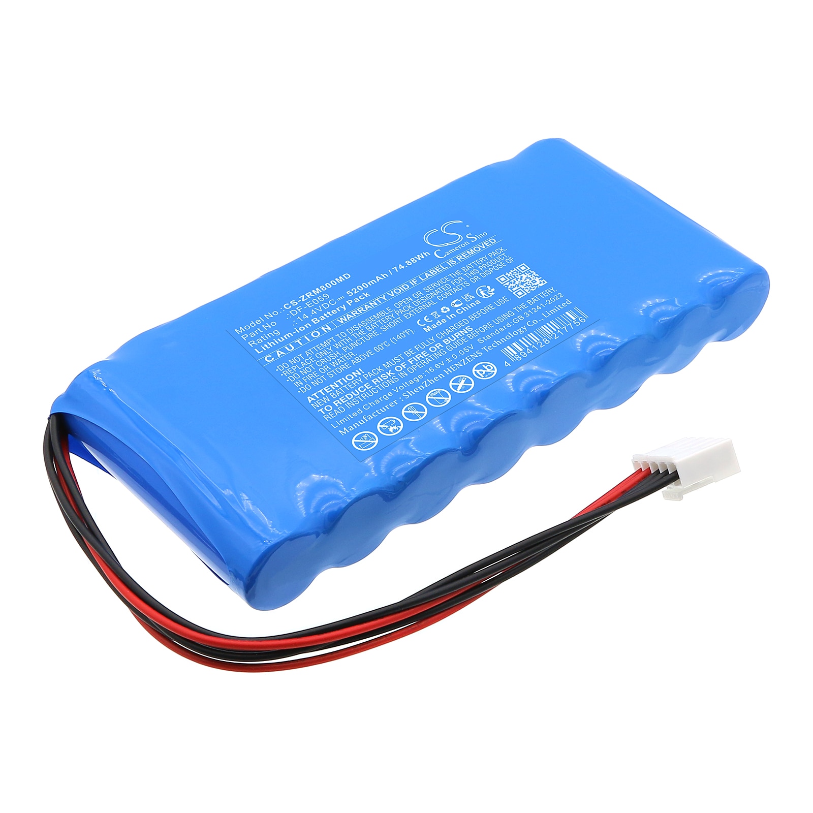 Batteri til medicinsk udstyr til Zoncare iMAC U70, iMAC U80, iMAC U90